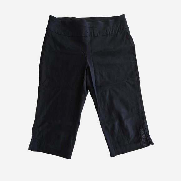 Pants - y2k black pedal pushers capri pants